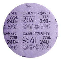 P240 Абразивный круг Hookit Cubitron Industrial 775L, на липучке D=150 мм с мультипылеотводом